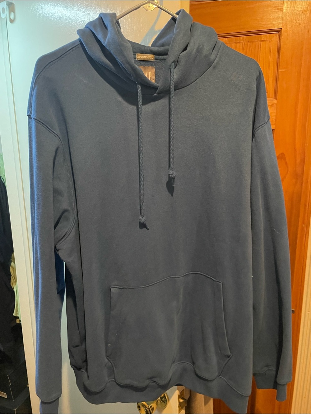GAP Men's Blue Pullover Hooded Sweatshirt Size XL